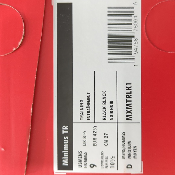 New Balance Minimus TR Shoes Size 9 - Picture 2 of 4